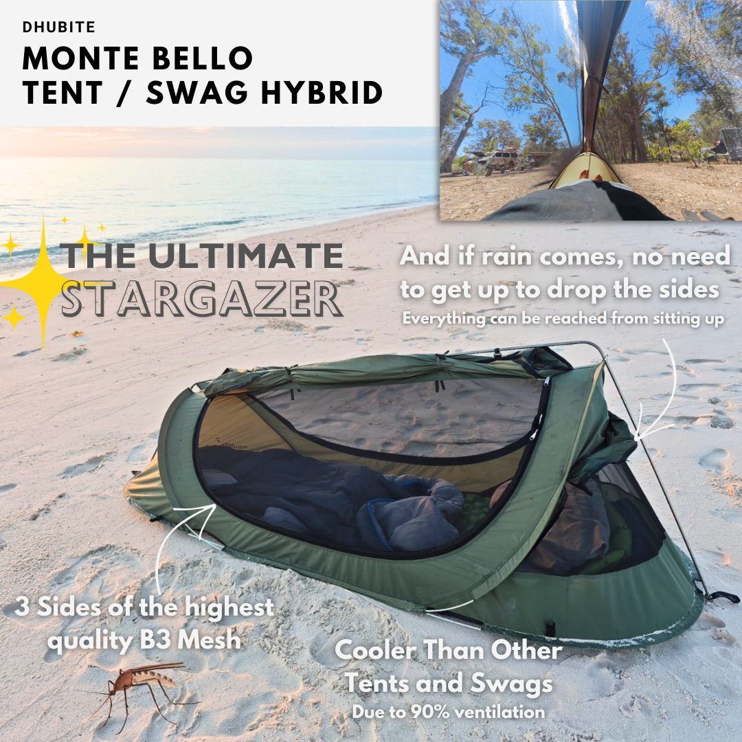 tent or swag Monte Bello Hybrid Swag – Dhubite Tackle