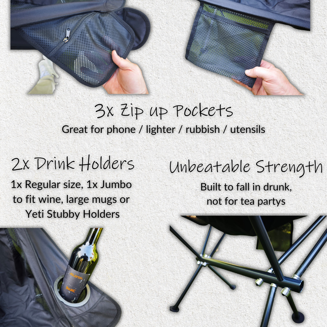 Compact Camp Chair with Armrest