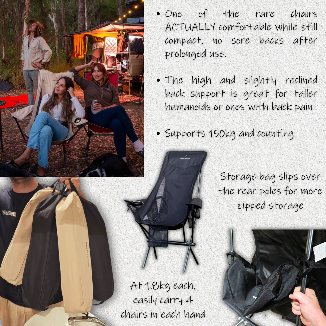 Compact Camp Chair with Armrest
