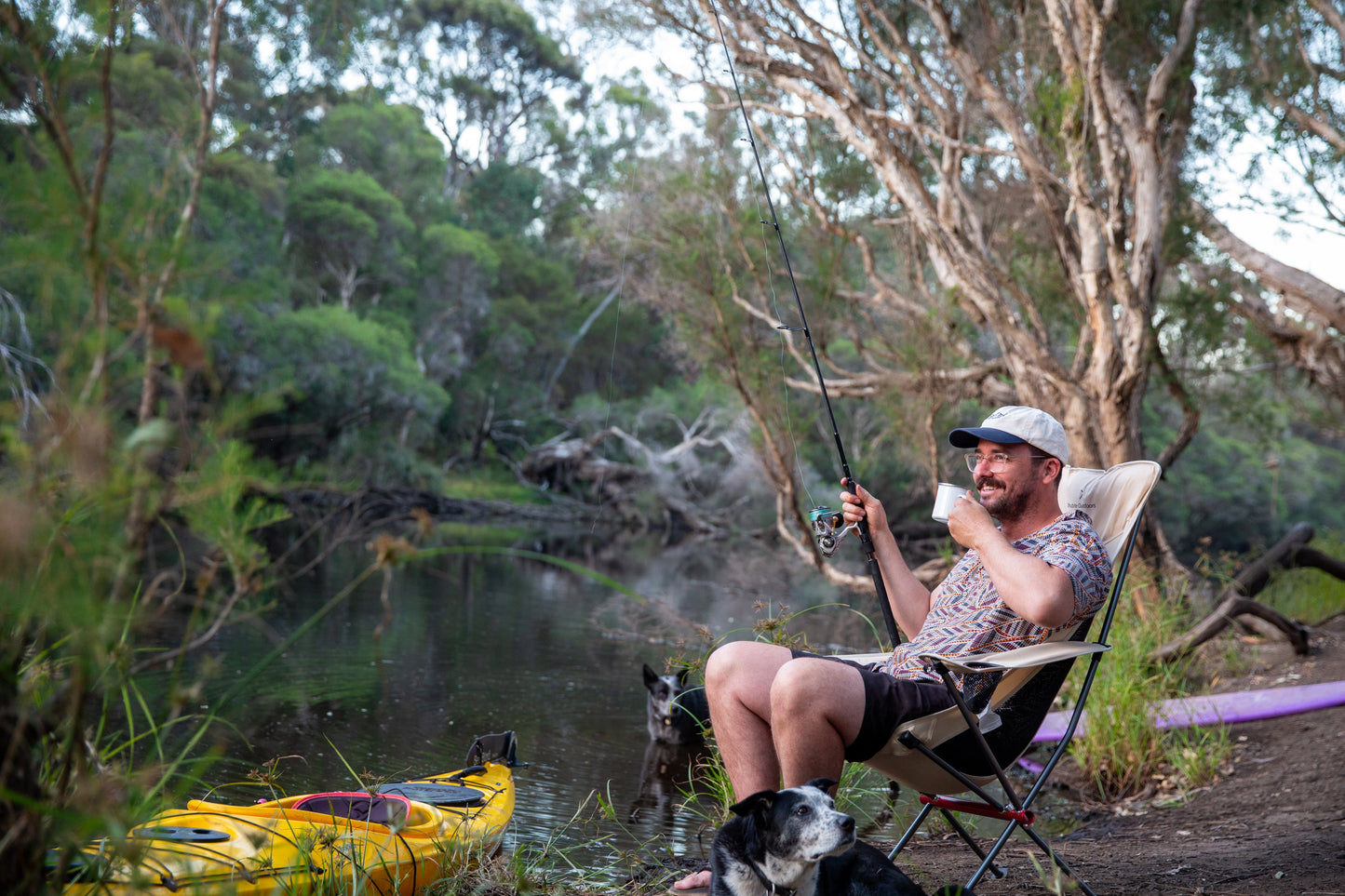 Compact Camp Chair with Armrest