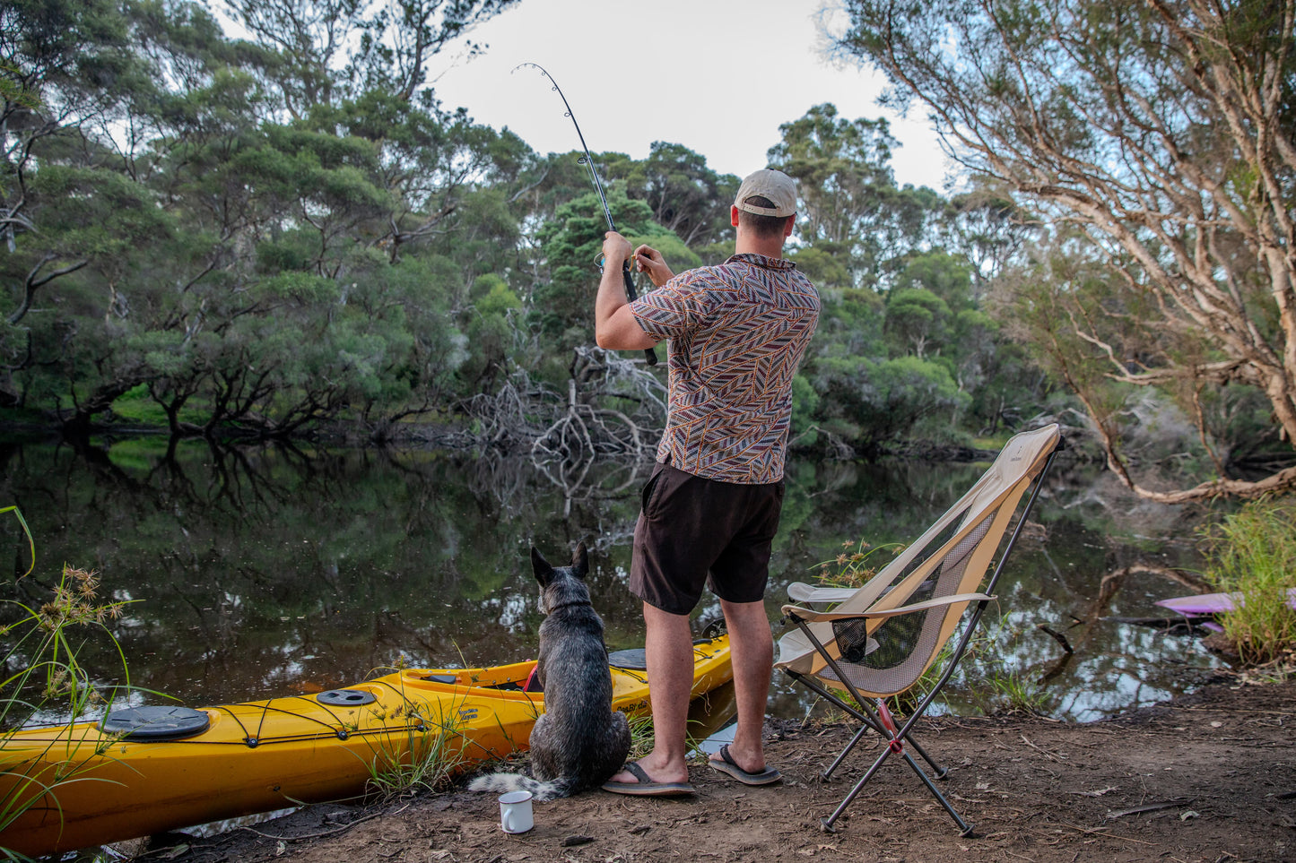 Compact Camp Chair with Armrest