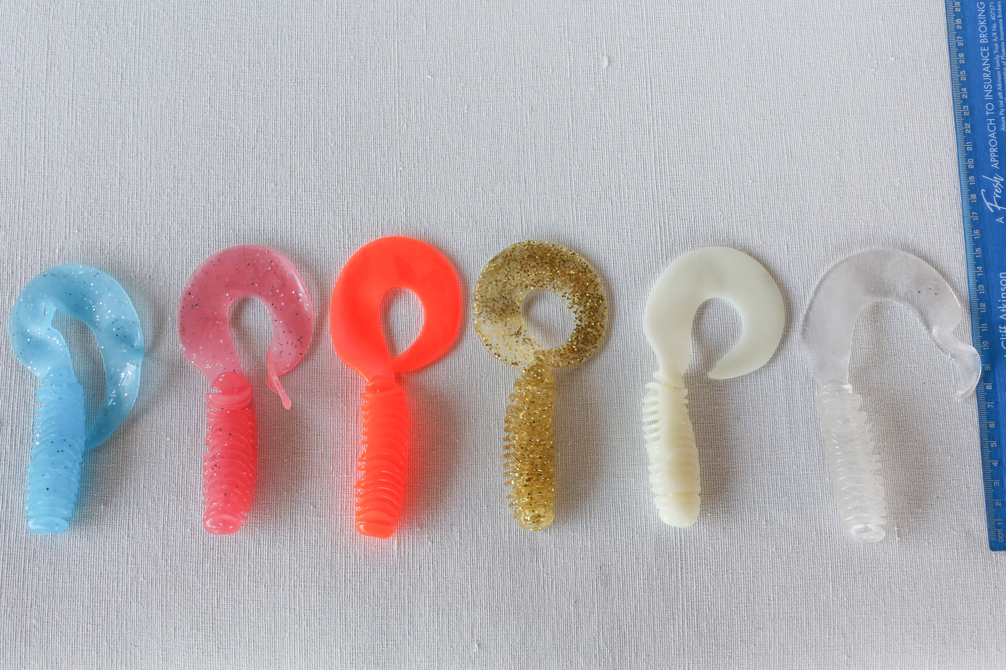 Grub (Ribbed) 3 Pack - 14cm (5.5")