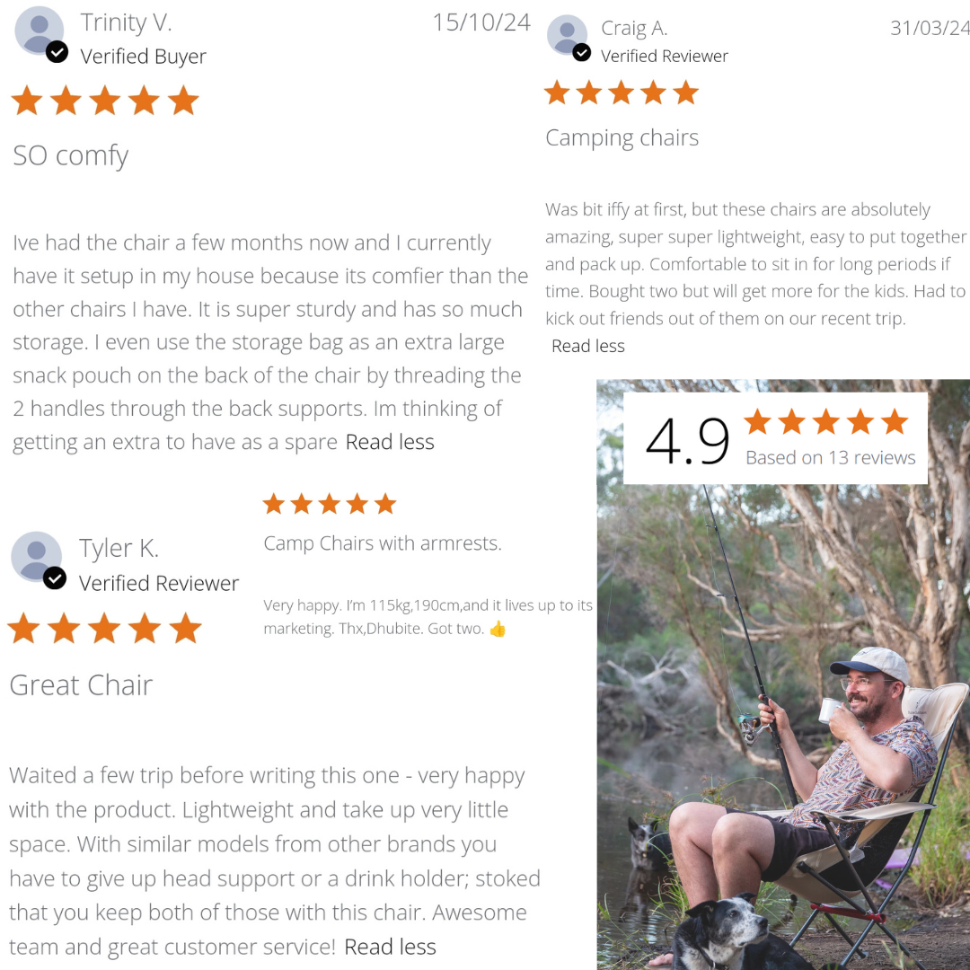 Compact Camp Chair with Armrest